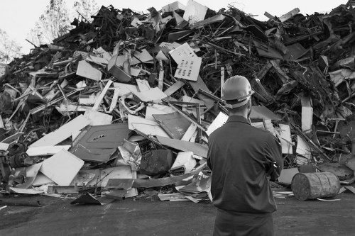 Domestic skip placement in a residential area in Lee