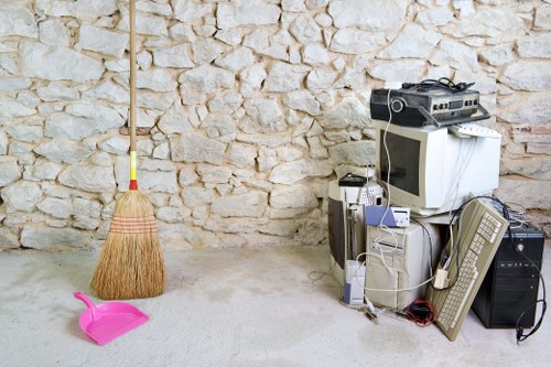 Commercial property cleaned by expert muck away services.