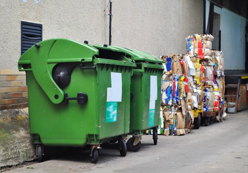 Clean and organized area with Skip Hire Lee